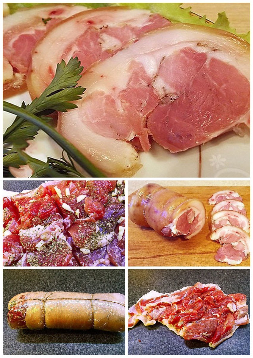 Хлебной рулет с мясом