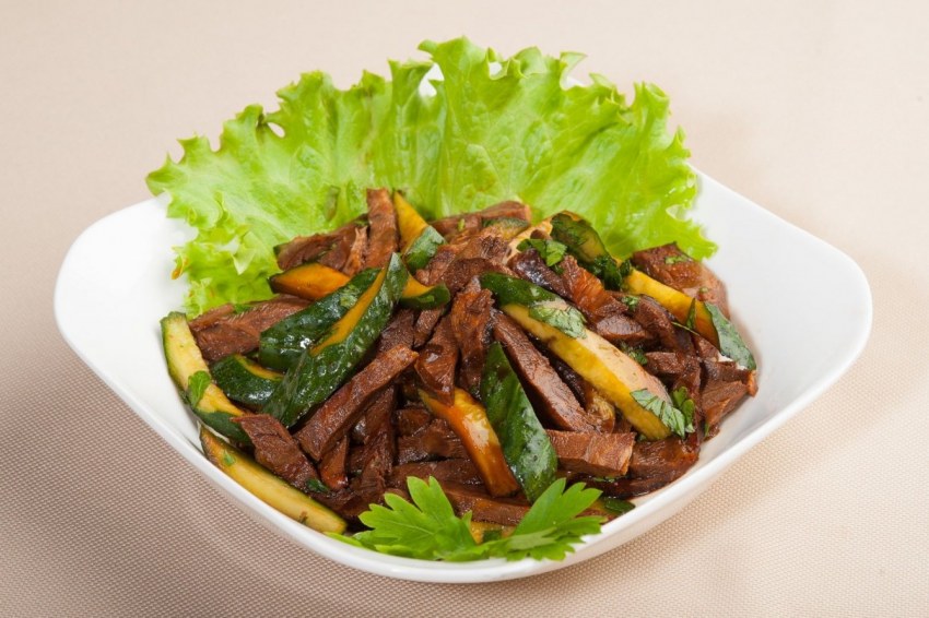 Салаты с мясом
