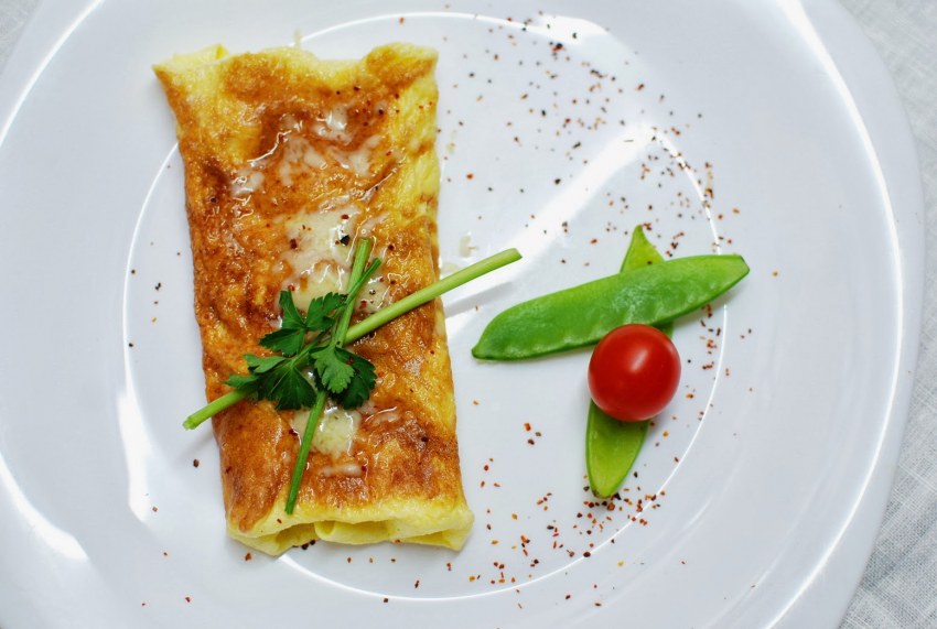 Омлет фаршированный овощами