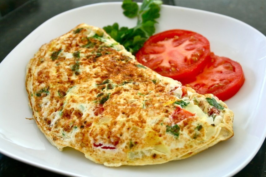 Омлет с индейкой