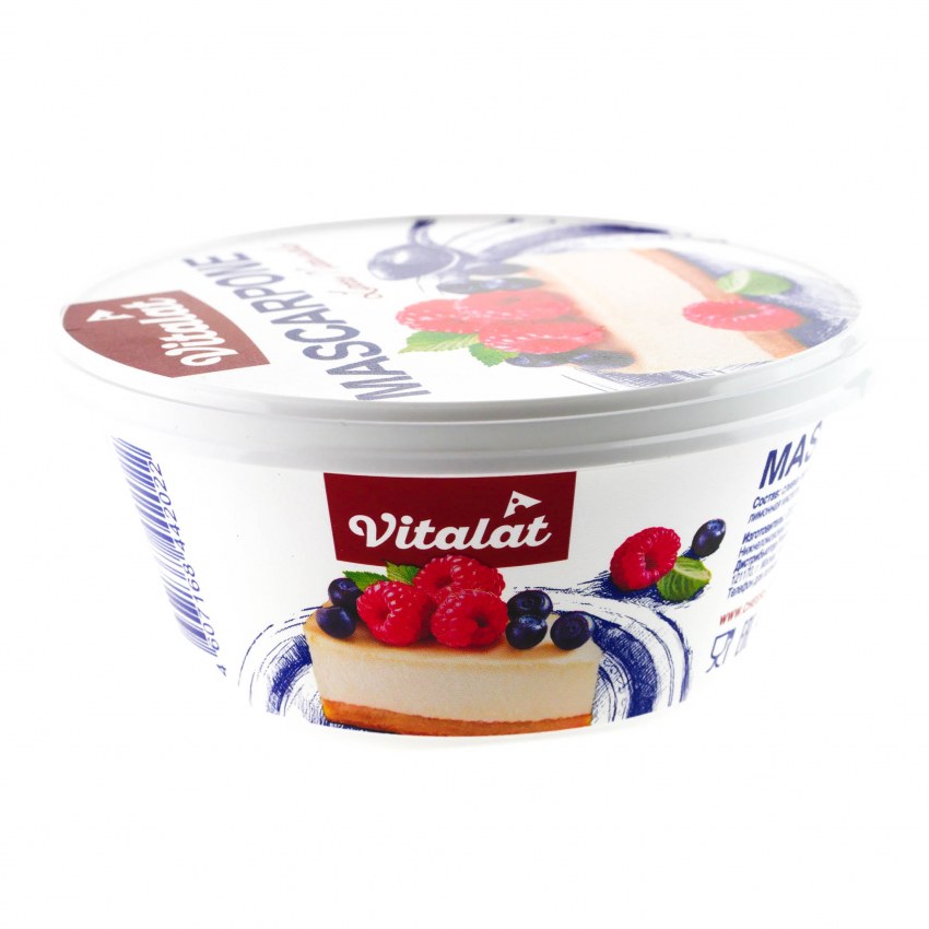 Сыр маскарпоне 80% "vitalat" 250г