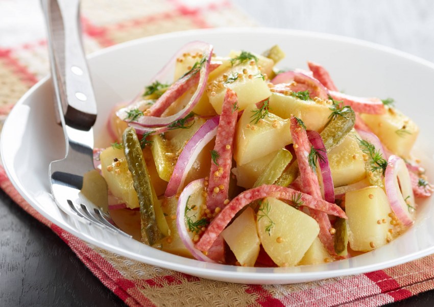 Салат с картошкой