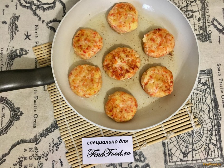 Котлеты из мяса краба