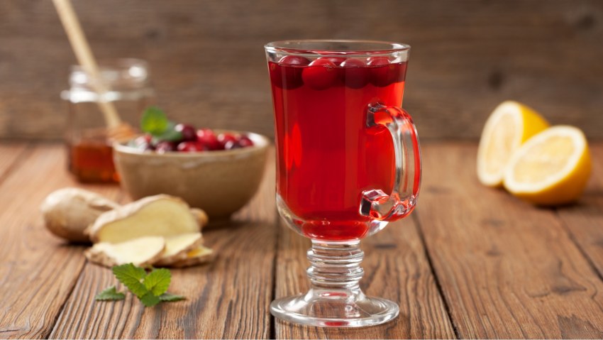 Пряный клюквенный морс
