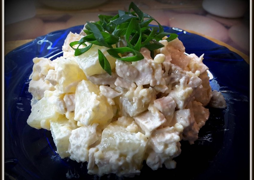 Салат курица ананас кукуруза