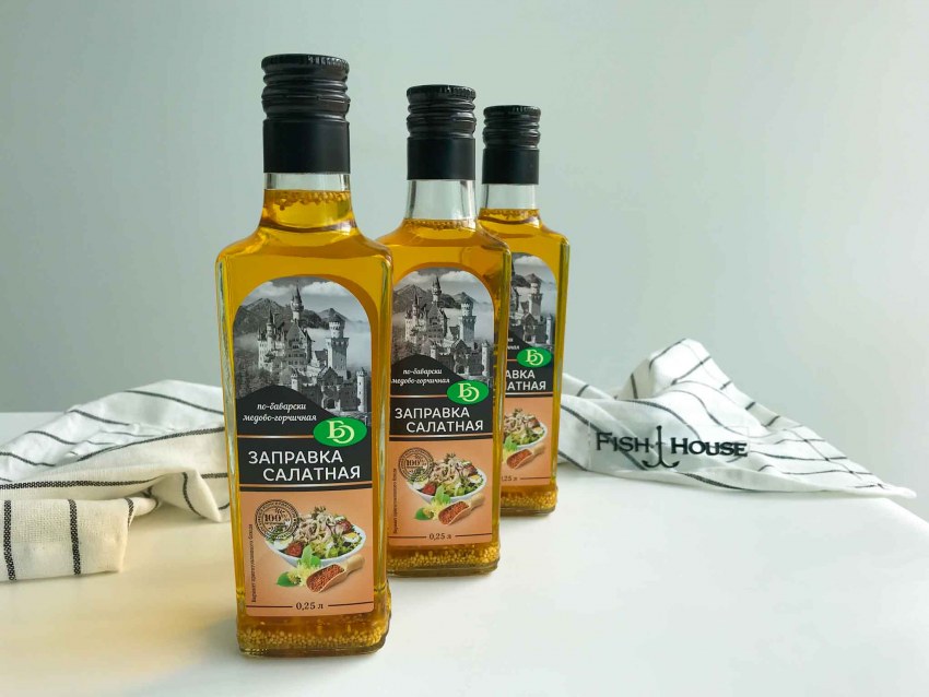 Салатная заправка с чесноком "Живая кухня" 250 мл
