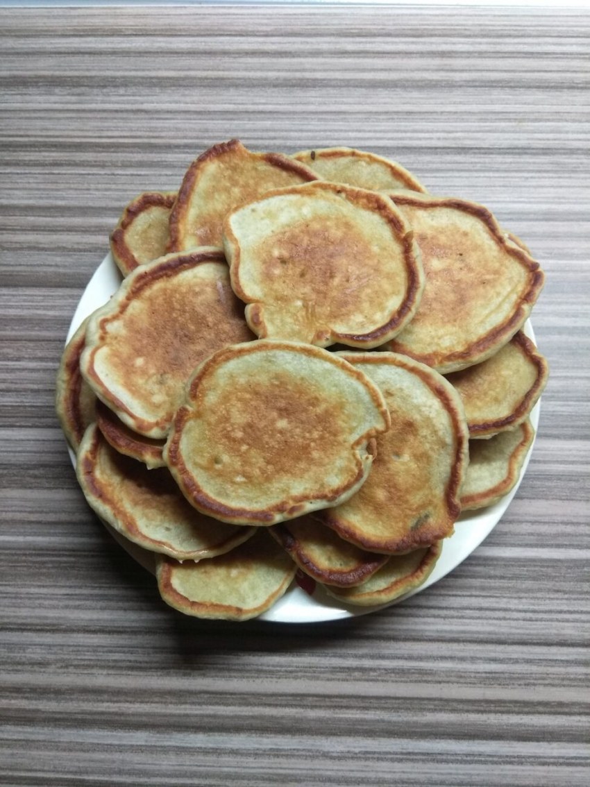 Банановые оладьи пышные