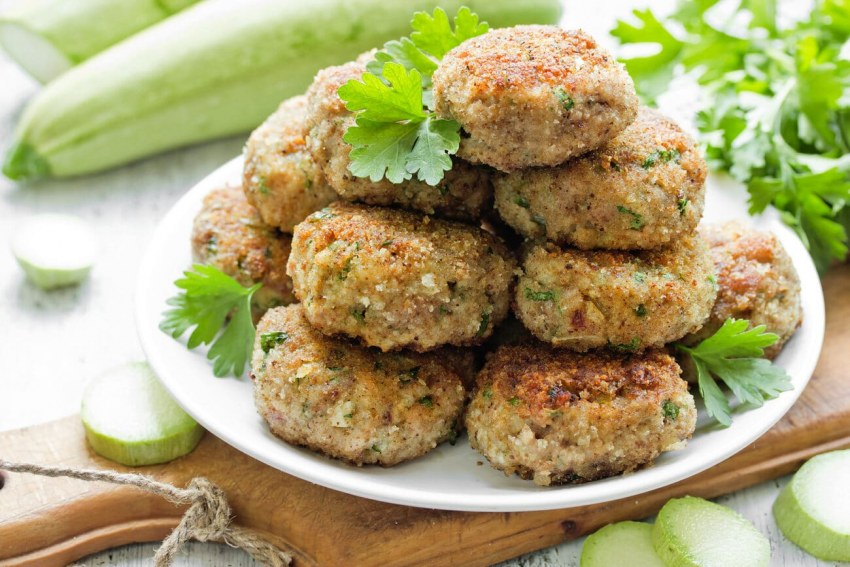 Куриные котлеты с цукини