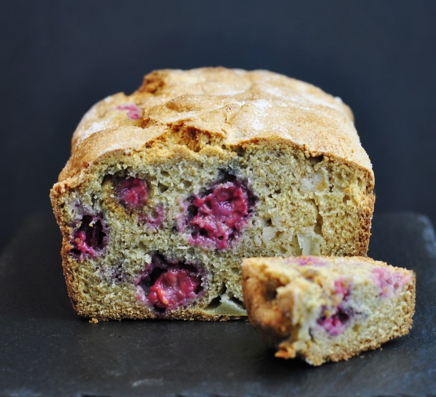 Raspberry Loaf Cake