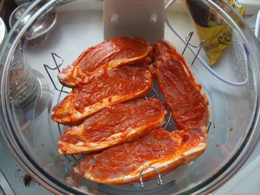 Мясо в аэрогриле