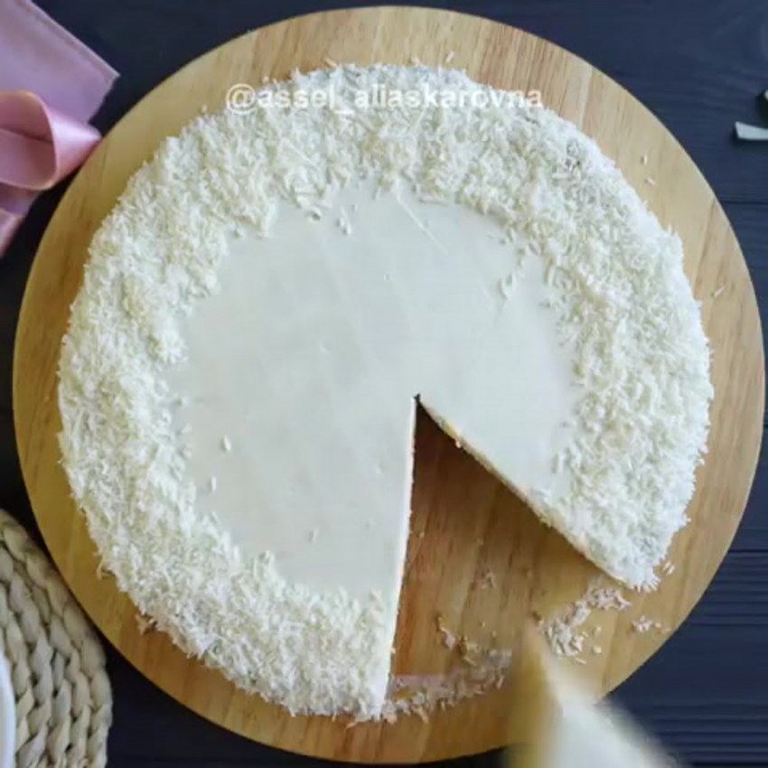 Муссовый торт облако декор