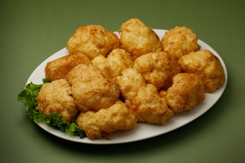 Цветная капуста на сковородке