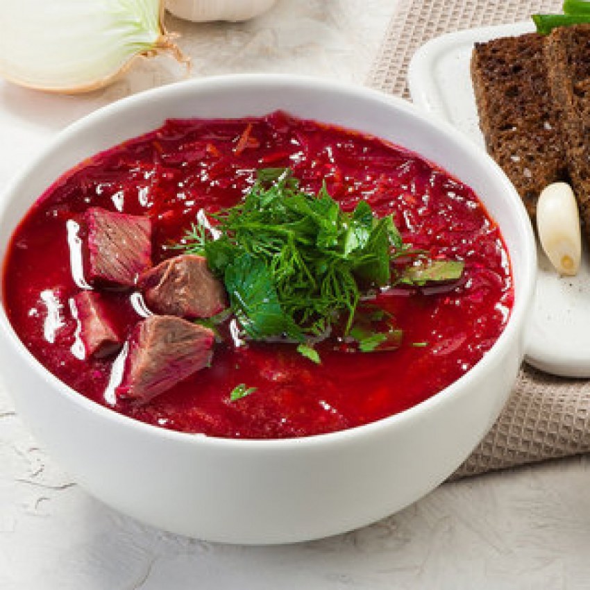 Украинская кухня национальные блюда борщ с салом