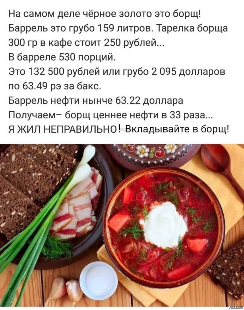 Борщ украинский со шпиком