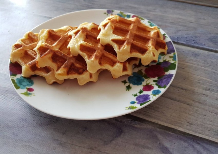Сырные бельгийские вафли