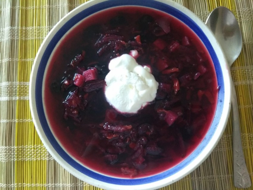Бордовый борщ
