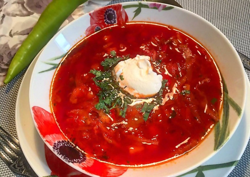 Борщ Кубанский с фасолью
