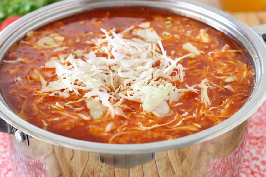 Борщ с квашеной капустой