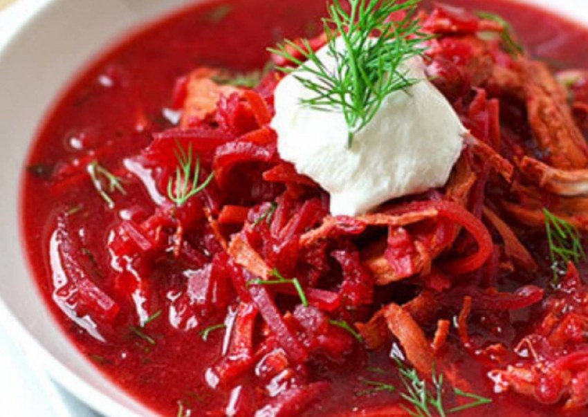 Борщ из морской капусты