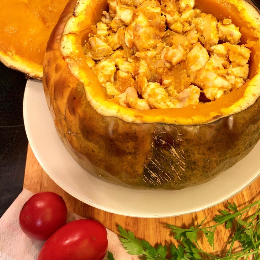 Тыква с мясом и картошкой