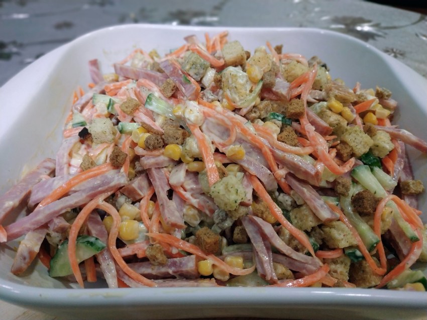 Обжорка с корейской морковкой и говядиной