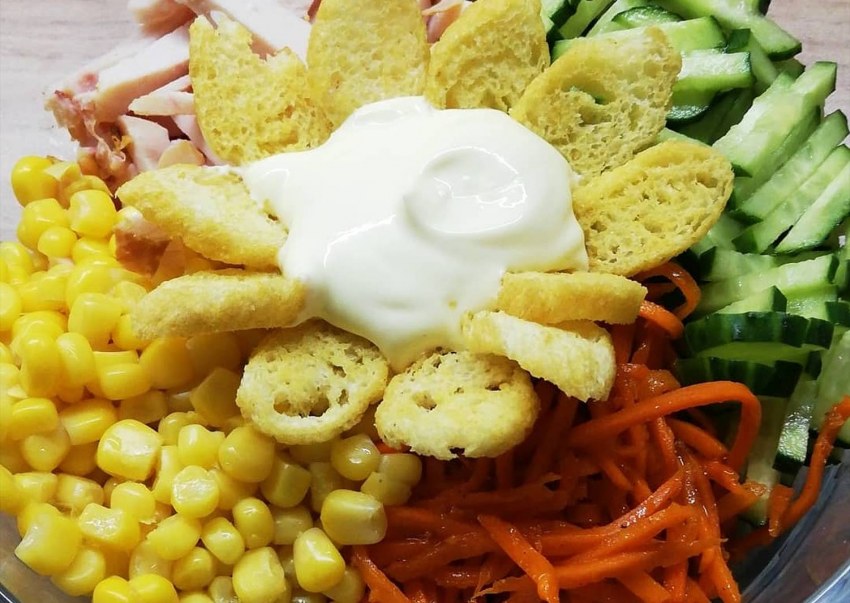 Пошаговый салат с морковчей