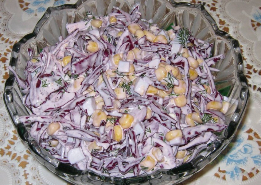 Краснокочанная капуста кукуруза помидор