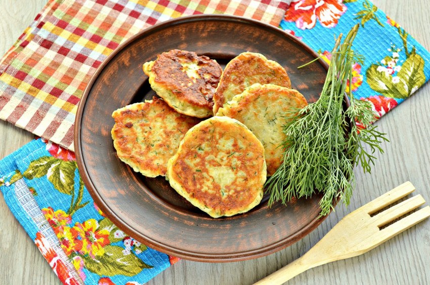 Драники с куриной грудкой
