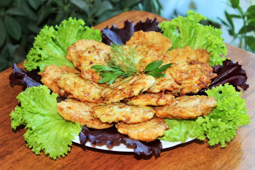 Драники картофельные с ветчиной и сыром