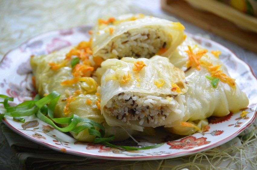 Голубцы овощные с рисом