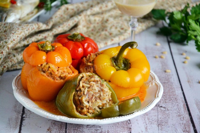 Перец фаршированный мясом