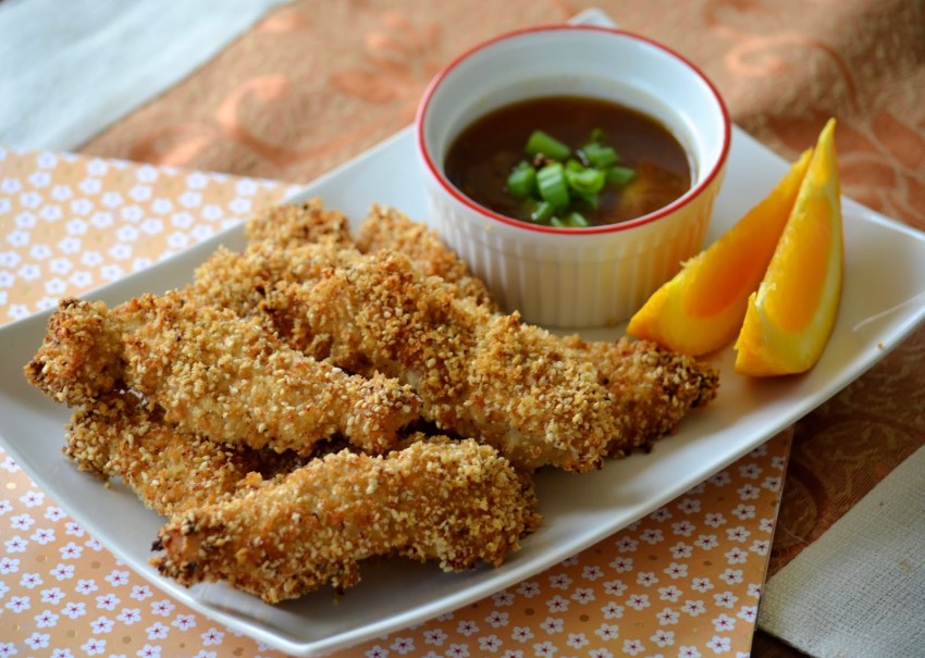 Куриные крылышки в кукурузных хлопьях
