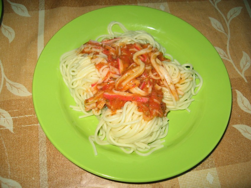 Развернутые крабовые палочки