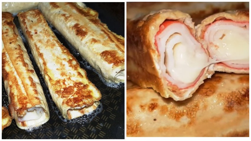 Закуска фаршированные крабовые крабовые палочки