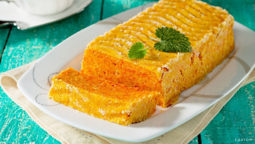 Монастырская кухня морковная запеканка
