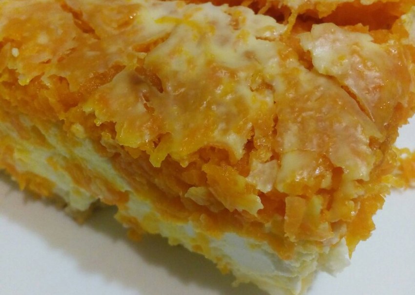 Пирог манник тыквенный
