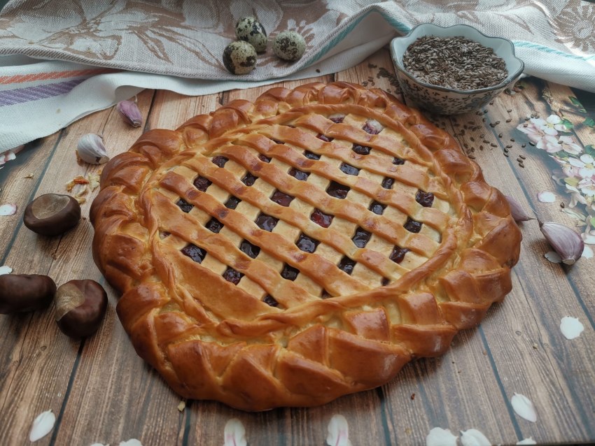 Творожная запеканка с яблоками