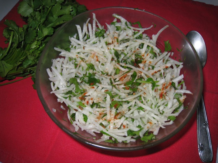 Ташкент салат дайкон с дайконом и говядиной