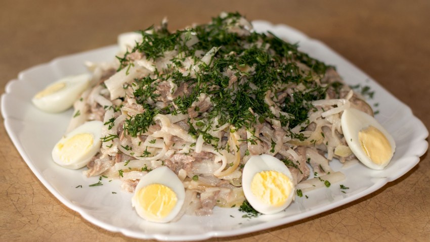 Шашлык с луком