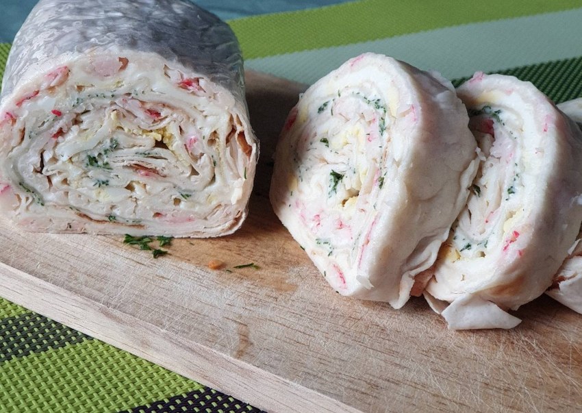 Закуска рулетики из лаваша