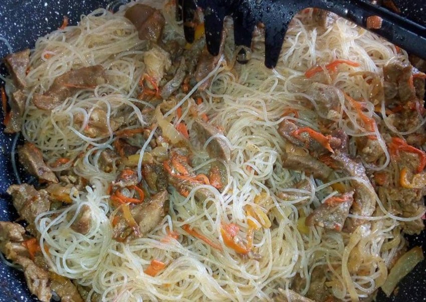 Фунчеза с мясом а овощами