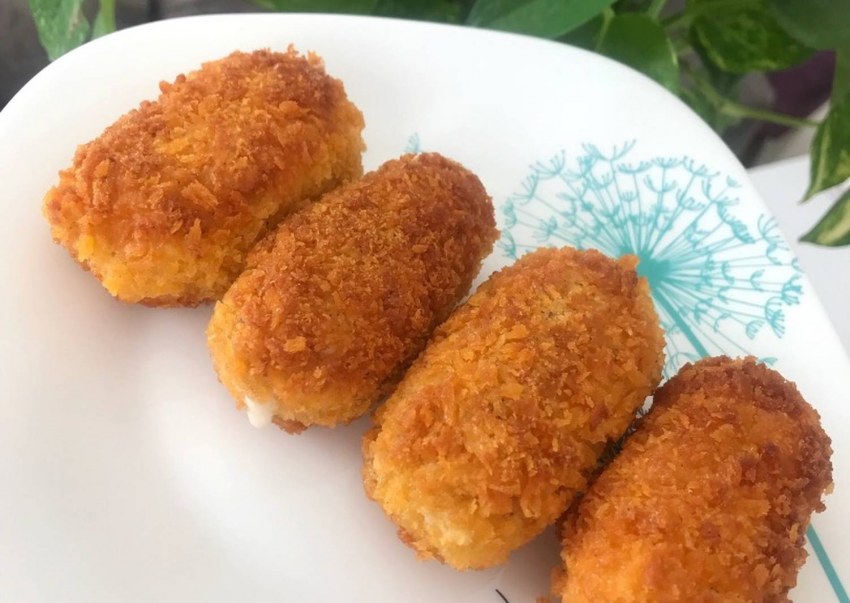 Куриный рулет в панировке