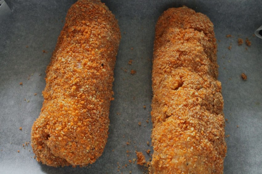 Куриные рулетики с грибами и сыром