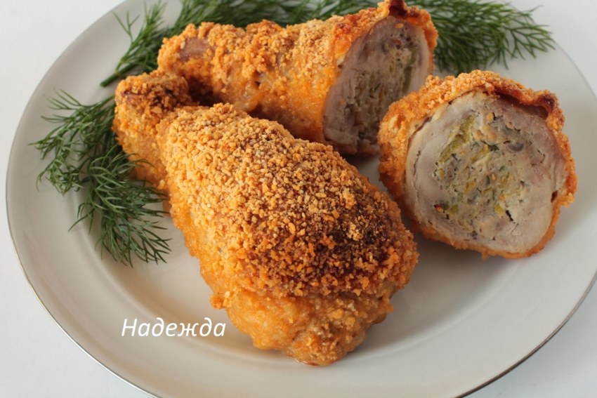 Фаршированные куриные ножки