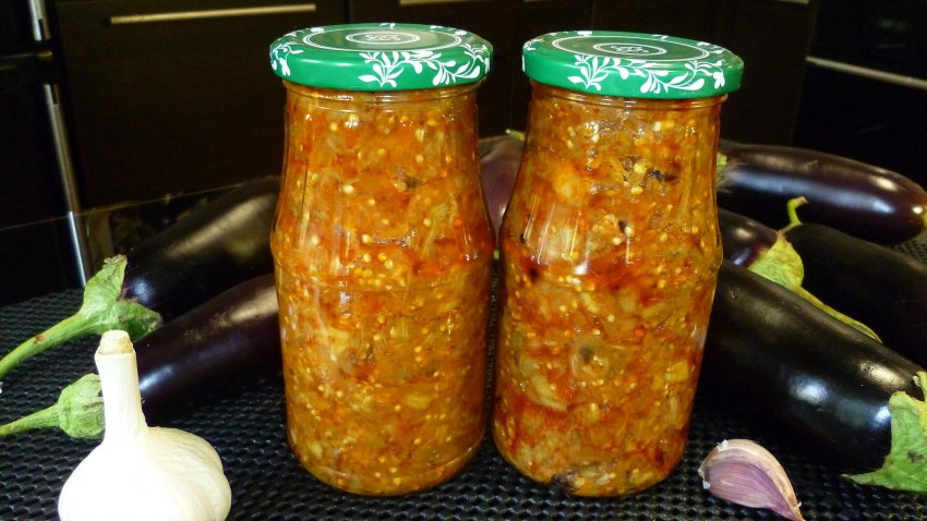 Грузинская кухня баклажанная икра