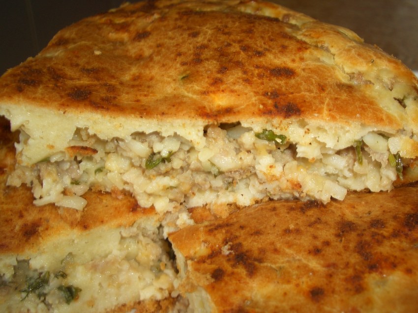 Заливной мясной пирог