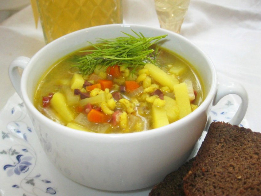 Рассольник по кубански