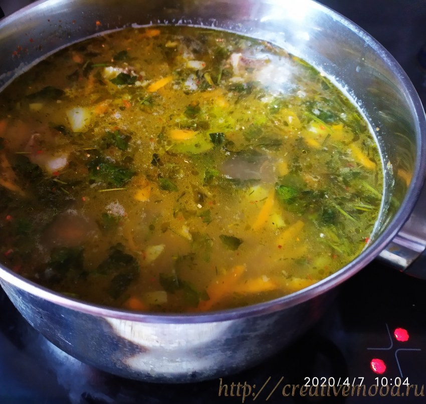 Рассольник с лимоном