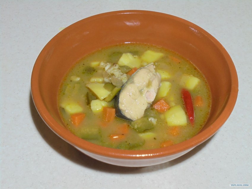 Рассольник с рыбой