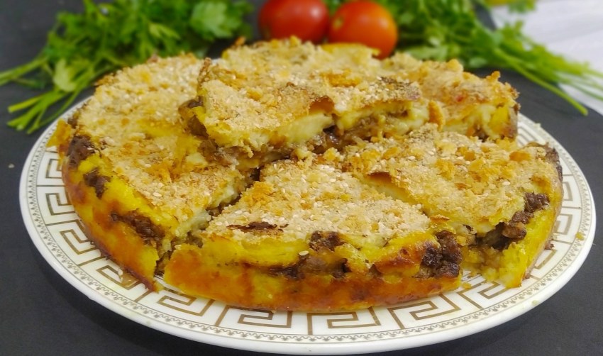 Картофельный пирог с мясом